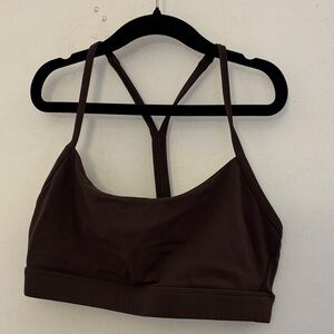 Elegant Brown Sports Bra